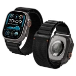 Spigen Fabric Band (hook) řemínek pro Apple Watch 49mm/46mm/45mm/44mm černá (AMP10144)