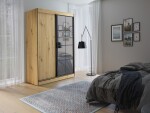 Šatní skříň Oslo II Barva korpusu: Bílá, Rozměry: 120 cm