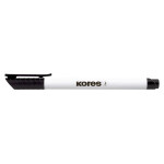 Popisovač na bílé tabule KORES K-Marker Whiteboard tenký černý
