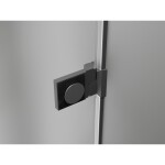 MEXEN/S - Lunar-B sprchové dveře křídlové levé 65 cm, transparent, grafit metal 832-065-000-95-00-L