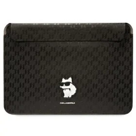 Karl Lagerfeld Saffiano Monogram Choupette černá / Pouzdro na notebook / 14" (KLCS14SAKHPCK)