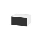 Dřevojas - Nízká skříňka DOS SNZ1 60 - N01 Bílá lesk / Bez úchytky T31 / N03 Graphite 281243D