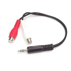 StarTech Jack 3,5 mm - 2x RCA černá / Audio kabel / 0,15 m (MUMFRCA)