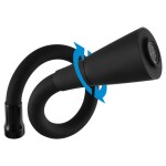 RAV Slezák - MORAVA RETRO - Umyvadlová/dřezová baterie s flexibilním ramínkem bez výpusti, Černá - matná, 1/2" MK320.5/13CMAT