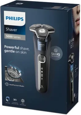 Philips Shaver series 5000 S5885/10 černá / Rotační holicí strojek / Wet Dry / 3 hlavice / 60 min provoz (S5885/10)