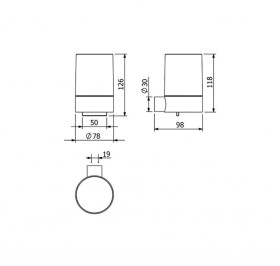 KLUDI - Vela R Dávkovač mýdla s držákem, sklo/kartáčovaný bronz 58976N1