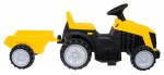 Mamido Dětský elektrický traktor s přívěsem žlutý