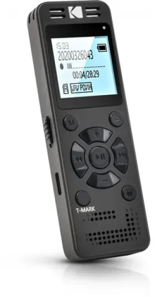 Kodak VRC 350 černá / Diktafon / 8GB / až 581 hodin záznamu / USB-C / 2x 3.5mm (VRC350)