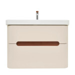 Koupelnová skříňka s umyvadlem a baterií SAT Fusion 77,5x53x45 cm pískově béžová mat SATFUSION280BEMWBA SATFUSION280BEMWBA