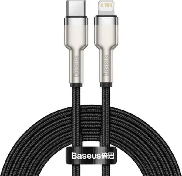 Baseus CATLJK-B01 Kabel USB-C (M) - Lightning (M) 2 m černá / 20W (CATLJK-B01)