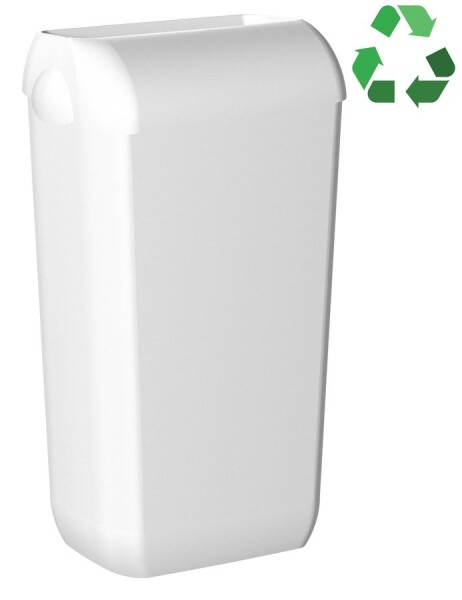 SAPHO - ECOLORED odpadkový koš nástěnný s víkem 23l, ABS, Soft Touch, bílá A74020AW
