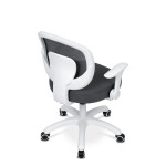 Dětská židle, výškově nastavitelná, šedá síťovina, KA-K1062 GREY
