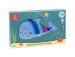 Orange Tree Toys Dřevěné puzzle s čísly - Delfín