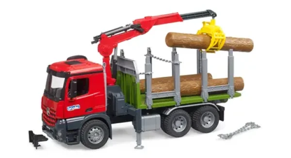 Bruder 03669 MB Arocs nákladní auto na převážení kmenů