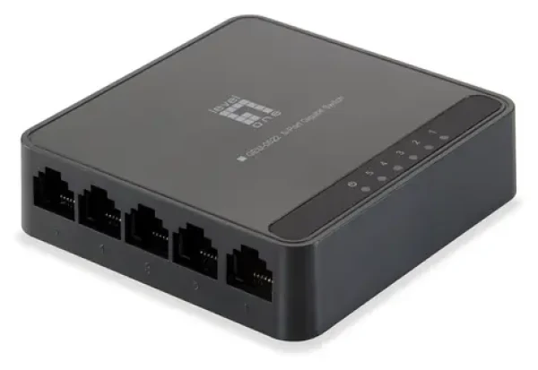 LevelOne GEU-0522 / Switch / 5 portů / 10/100/1000 Mbps / kovové provedení (GEU-0522)