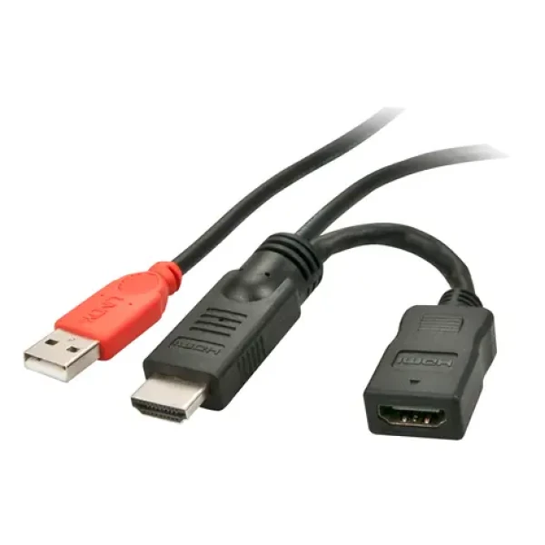 Lindy HDMI napájecí adaptér s USB-A / Adaptér / 5 V / 0,15 m (41080)