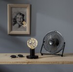 STAR TRADING Dekorativní LED žárovka Warm White Decoled, stříbrná barva, sklo, kov, plast