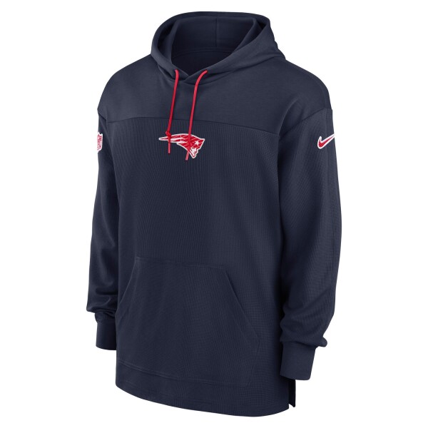 Nike Pánská mikina New England Patriots NFL 2024 On-Field Sideline Jersey Hoodie Velikost: S