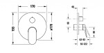 DURAVIT - Wave Baterie pod omítku, pro 2 spotřebiče, matná černá WA5210012046