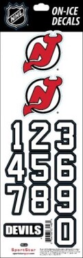 Sport Star Samolepky na helmu New Jersey Devils NHL Decals Black