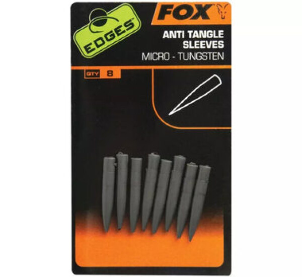 FOX Převlek Anti-tangle Sleeve Micro 8ks Tungsten (CAC631)