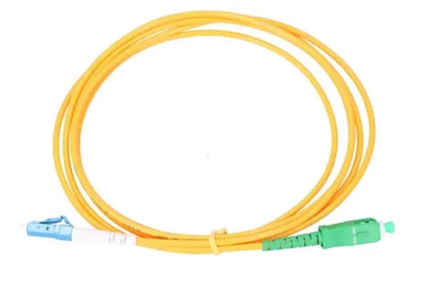 Extralink LC/UPC-SC/APC žlutý / Patchcord / Jednomódový / Simplex / G652D / 2 m (EX.1391)
