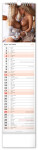 Nástěnný kalendář vázankový/kravata 2026 NOTIQUE - Spicy Girls, 12 x 48 cm