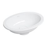 OMNIRES - SHELL M+ umyvadlo zapuštěné do desky, 38 x 25 cm, lesklá bílá SHELL380UPBP