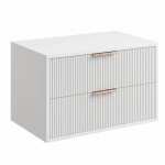 REA - Koupelnová skříňka pod umyvadlo Mono 80cm White REA-M0403