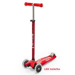 Koloběžka Maxi Micro Deluxe red LED