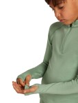 Dětské merino tričko s dlouhým rukávem ICEBREAKER Kids 260 Tech LS Half Zip, Seaglass velikost: 4