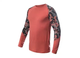 Sensor Merino Impress pánské triko dlouhý rukáv Terracotta/Rush vel. S