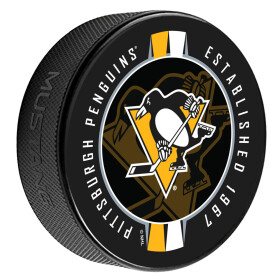 Mustang Puk Pittsburgh Penguins NHL Ribbon Printed