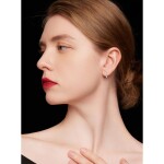Stříbrné náušnice se zirkony Elsa, stříbro 925/1000, Stříbrná
