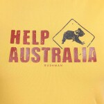 Bushman Dámské tričko Help Australia W, žluté L