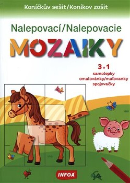 Nalepovací mozaiky mozaiky sešit