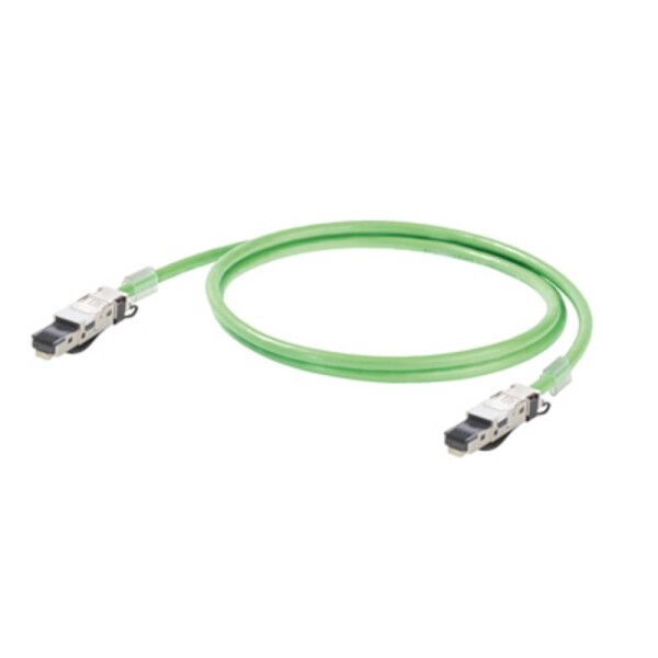 Weidmüller 1173030010 RJ45 síťové kabely, propojovací kabely CAT 5e SF/UTP 1.00 m zelená samozhášecí, s ochranou 1 ks