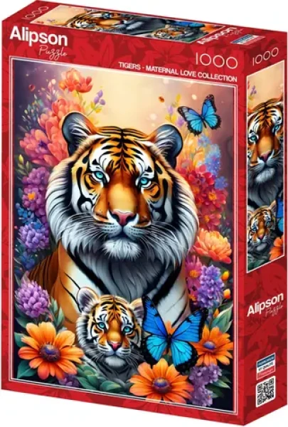ALIPSON Puzzle Mateřská láska: Tygři