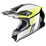Moto přilba Scorpion VX-16 Evo Air Lignes černo/fluo žlutá - XL