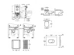 GROHE - Rapid SLX Set předstěnové instalace, klozetu, sedátka SoftClose a tlačítka Arena Cosmopolitan, alpská bílá SANI11BB3104