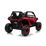 Mamido Elektrické autíčko Buggy UTV KCK 4x4 červené 24V | 800W | 50 kg | EVA | LED | 2,4Ghz | ECO kůže