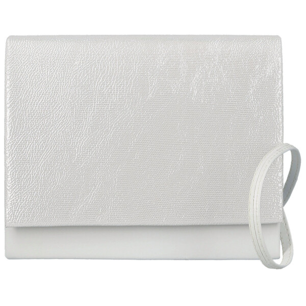 Módní dámská plesová kabelka Elvina, bílá