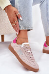 Semišové Sportovní Boty Sneakers Dámské D.Franklin DFSH387005 Špinavě Růžové 36