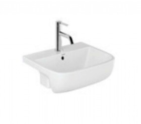 KLUDI - Resa Umyvadlo 52x42,5 cm, s přepadem, otvor pro baterii, lesklá bílá 57W0343
