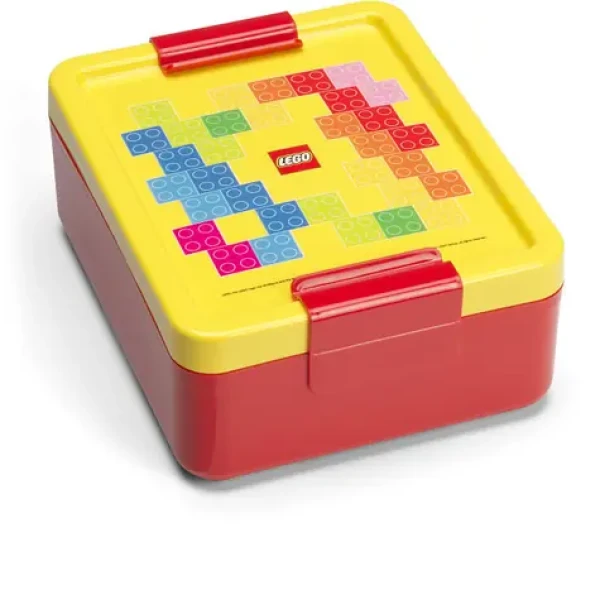 Smartlife LEGO Brick box na svačinu - červená/žlutá (6040520801)