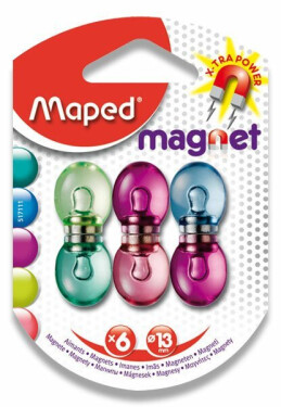 Maped - Magnety silné transparentní (6ks)