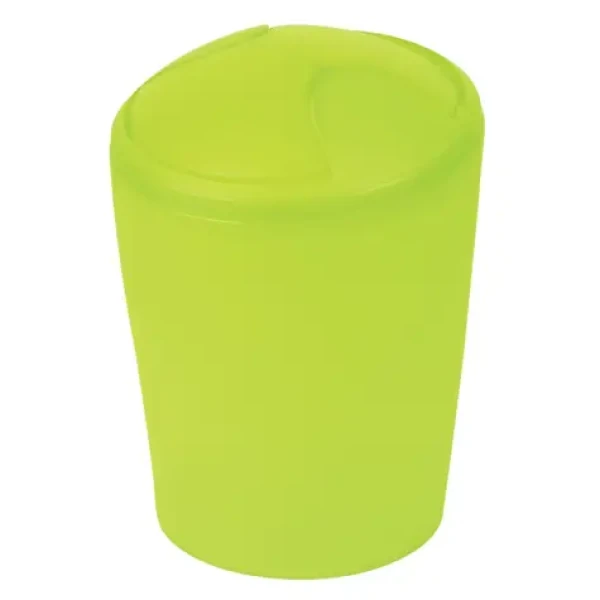 Spirella MOVE výklopný odpadkový koš 5 L zelený / plast (7610583095770)
