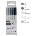 Marvy Artist Brush 1100 sada 5 ks GREY