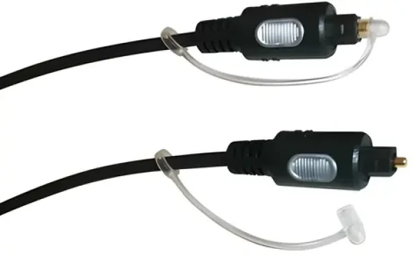 Schwaiger optický kabel Toslink černá / Audio kabel optický / Toslink - Toslink / zlacené konektory / 1,5 m (LWL2150533)