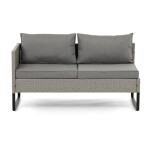 Zahradní sestava, polyratan, šedá, AZS-A1915 GREY